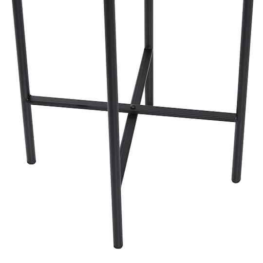 Gold Metal Glam Planter with Black Legs Set